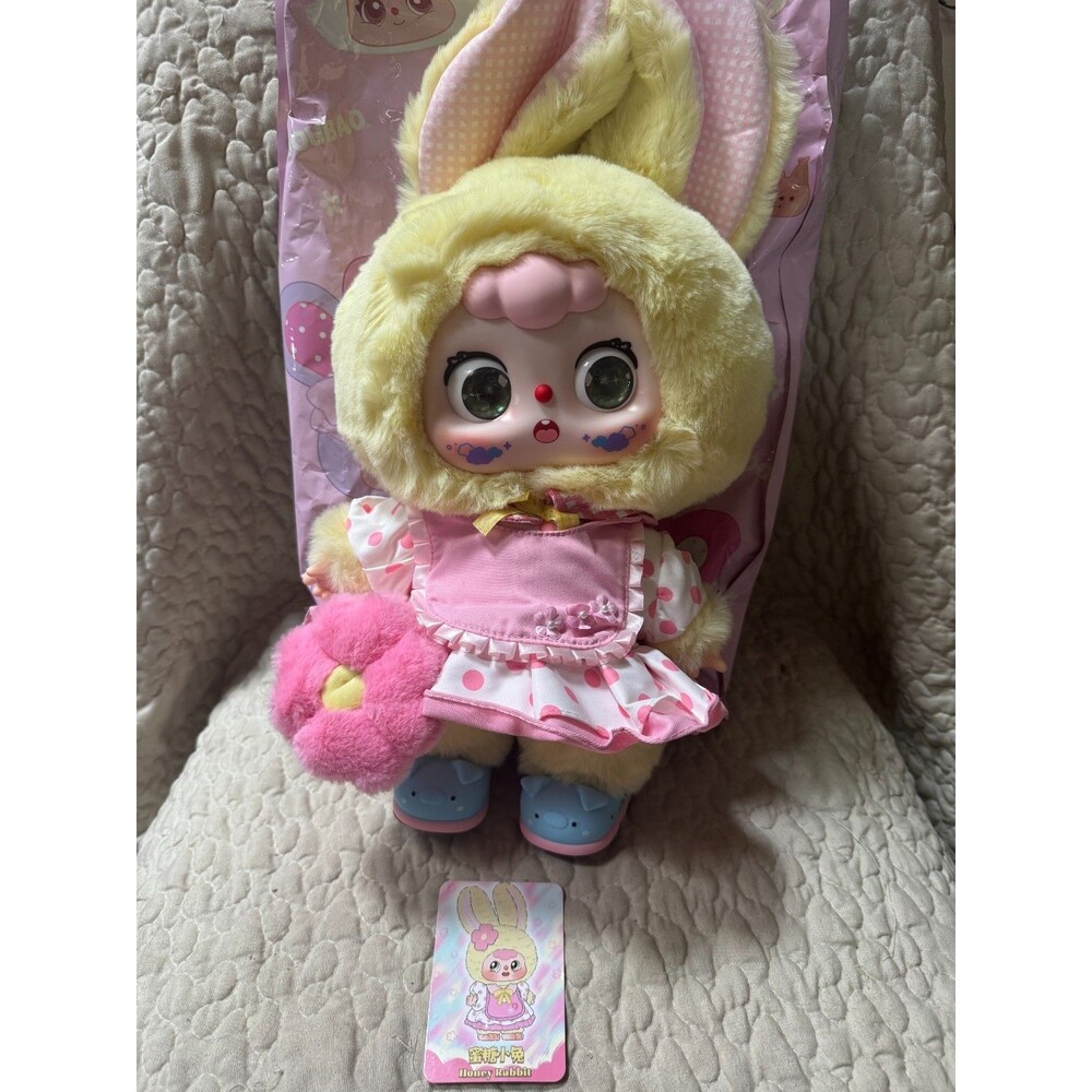 Doubao 400% Fantasy Paradise Honey Rabbit Plush Doll 18" w/ Card & Original Bag
